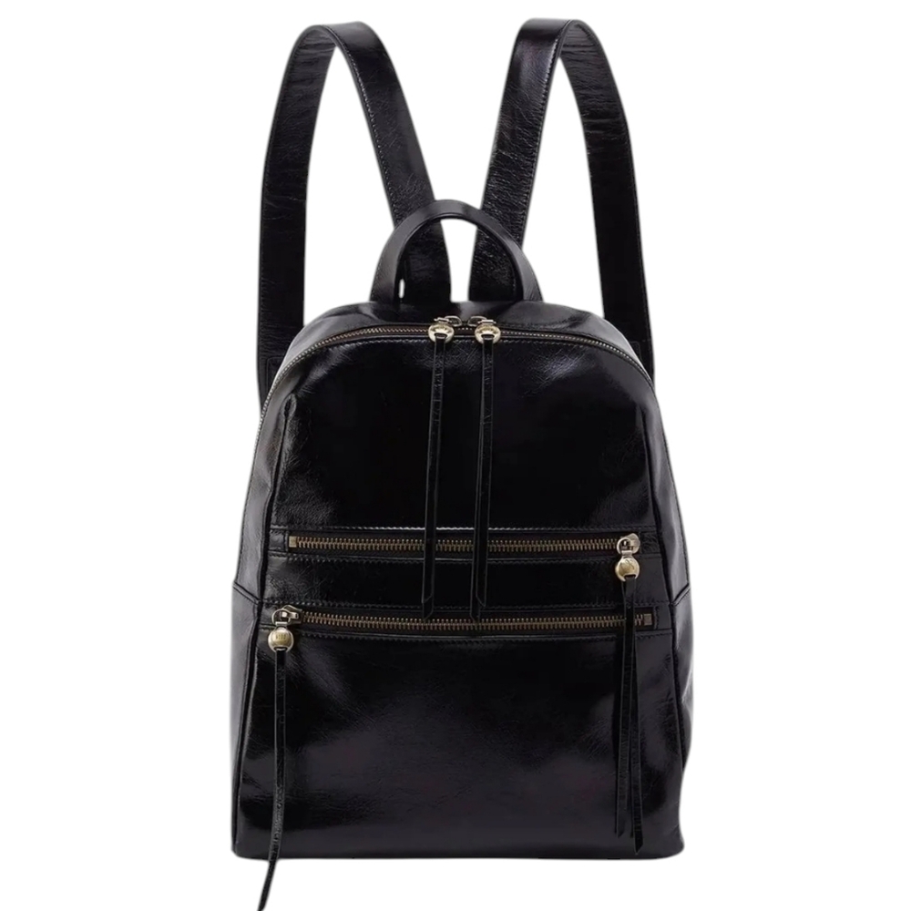 HOBO Black Leather Backpack